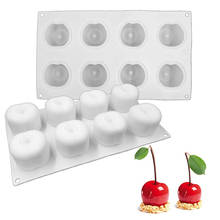 Molde de silicona con 8 cavidades para Fondant de Chocolate, utensilio de cocina para hornear Fondant, Mousse o postre 2024 - compra barato