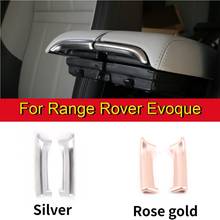 Acessórios para interior do carro, para land rover range rover evoque l551 2014-2019, abs, prata/ouro rosê, apoio de braço, guarnição de faixa 2024 - compre barato