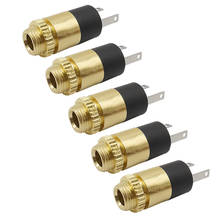 5/10Pcs Cylindrical PJ-392 3.5mm Stereo Female Jack Gold-plated 3.5 mm Audio Video Headphone Socket Plug Connector PJ392 2024 - buy cheap