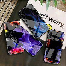 Fashion Flame Pattern Tempered Glass Case For Samsung Galaxy A 10S 10E 20S 20E 30S 40 50S 60 70 80 90 6 7 8 Shell 2024 - buy cheap