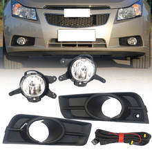 2pcs Front Bumper Fog Light & Harness & Lamp Frame Cover Trim Kit Fit For Chevrolet Holden Cruze 2009 2010 2011 2012 2013 2014 2024 - buy cheap