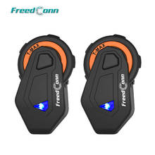Freedconn-intercomunicador para casco de motocicleta t-max, interfono con Radio FM, Bluetooth 4,1, 6 conductores, 2 unids/lote 2024 - compra barato