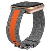 Correa de reloj de lona duradera, repuesto de correa de reloj deportivo para Fitbit Versa/Versa 2/Versa Lite, accesorios de reloj inteligente 2024 - compra barato