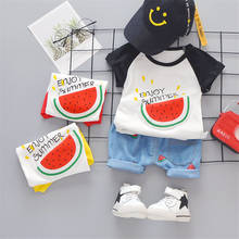 Summer new style Baby Girls Boys Clothing Kids Cloth Lovely watermelon T-Shirt Shorts Infant Children Fashion Costume Tracksuits 2024 - buy cheap