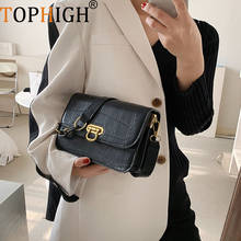 TOPHIGH Popular Flap Bag Brand Fashion New Quality  Women's Handbag Crocodile Pattern Chain Shoulder Messenger Bags For Women 2024 - buy cheap