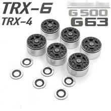 Bujes de rueda con bloqueo para coche de control remoto, llantas con abalorios y disco de freno para TRAXXAS TRX6 G63 TRX4 G500, accesorios con logotipo, 2,2 2024 - compra barato