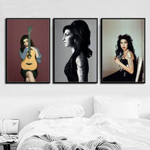 G261 Art Decor Amy Winehouse Music Singer Star Pop Wall Art Canvas Painting Silk Poster Home Decoration 2024 - buy cheap