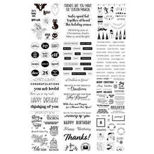 Christmas Clear Silicone Stamp / seal for DIY Scrapbooking / Album Decorative Clear Stamp Sheets A519 2024 - buy cheap