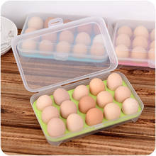 #20 Полезная коробка для хранения яиц в холодильнике 15 держатель для яиц контейнер для хранения еды Чехол 15 Сетка Коробка для хранения еды для пикника 2024 - купить недорого