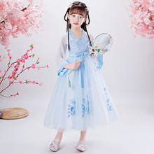 Baby Girls Tang Clothing Chinese Ancient Princess Robe Flower Fairy Dress Performance Show Party Costume Cospaly Hanfu Clothes 2024 - buy cheap