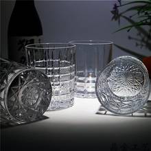 Vaso de agua tallado a mano japonés, vaso de whisky, vino, colección de regalo, 95mm, 300ml 2024 - compra barato