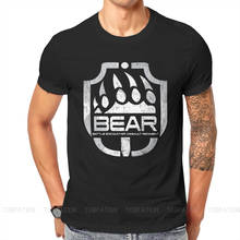 Camiseta manga curta escape do urso, camiseta estampa confortável de estilo de urso com manga curta 2024 - compre barato