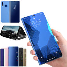 Роскошный зеркальный флип-чехол для huawei P Smart Z 2019 9X Honor 20 P20 Pro, Прозрачный чехол для телефона huawei P30 Pro mate 20 10 Lite 2024 - купить недорого