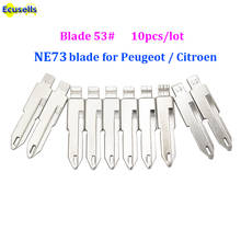 Uncut Metal NO. 53 53# Scale Blank Car Key KD MINI/KD900/VVDI Remote Blade NE72 for Peugeot 206 207/Citroen C2/07 Picasso 2024 - buy cheap