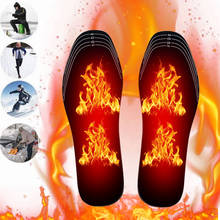 Plantillas calentadas por USB para zapatos, almohadilla eléctrica para calentar los pies, calentador para calcetines, almohadillas calentables con adaptador, 1 par 2024 - compra barato