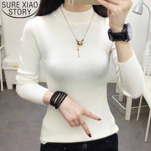 Women Sweaters 2021 Winter Long Sleeve Turtleneck Knitted Sweaters Pullovers Solid Tight Sweater Women Thin 5799 50 2024 - buy cheap