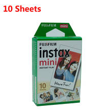 Новинка 2020! Белая Мини-пленка Fujifilm 10 листов для Fuji Instax, фотобумага для мгновенной камеры или Fujifilm Instax Mini 7 s/8/25/90/9 2024 - купить недорого