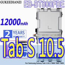 GUKEEDIANZI-Batería de EB-BT800FBE de 12000mAh para Samsung Galaxy Tab S 10,5, T800, T801, T805, baterías recargables de Li-ion para tableta y PC 2024 - compra barato