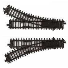 1Pair 1:87 Scale Left And Right Bifurcation Track Ho Scale Model Train Accessories Diy Assembly Part - Black 2024 - buy cheap