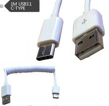Spiral Coiled USB 3.1 C-TYPE male to 2.0 AM adapter adaptor Cable 1M 3FT 2024 - buy cheap