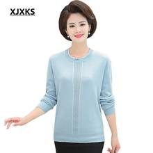 XJXKS Women Casual Sweater Autumn Fashion Women Pullover Plus Size Sweater Soft Loose Pullover High Quality Knitted Sweater 2024 - buy cheap
