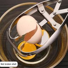 Новое портативное многофункциональное устройство для разбивания яиц из нержавеющей стали, кухонные аксессуары, разделитель яиц, приспособление для кухонной утвари 2024 - купить недорого