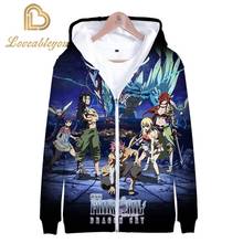 Fairy Tail Hoodies Sweatshirt Men Women Children Zipper Pullovers Hoodie Winter Cotton Fairy Tail Long Sleeve Clothing 2024 - buy cheap