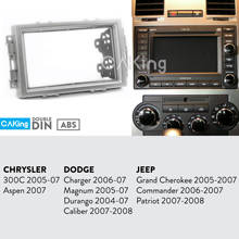 Panel de Radio de doble Din Fascia para CHRYSLER 300C 2005-07; Aspen 2007 marco Dash Kit de ajuste Facia placa frontal adaptador cubierta bisel 2024 - compra barato