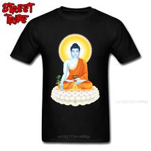 High Quality T-shirt Men's T Shirts Gautama Buddha Buddhism Buddhahood Buddhist TShirt Cotton Short Sleeve Crewneck Clothing 2024 - buy cheap