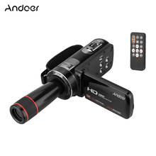 Andoer-videocámara Digital HDV-Z8 PLUS, 1080P, 30fps, FHD, 24MP, Vlogging, cámara Con 12X teleobjetivo, Control remoto y más 2024 - compra barato