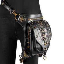 Bolsa de motocicleta punk rock para homens e mulheres, bolsa de peito de ombro, corrente steampunk para motociclista e homens, 2021 2024 - compre barato