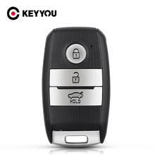 KEYYOU Smart Key Case For Kia Sportage Ceed K3 K5 RIO Replacement Key Shell 3 Buttons Uncut HYN10R Right Blade Car Accessories 2024 - buy cheap