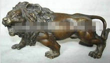 WBY---326 +++, exquisitos coleccionables, estatua de León de bronce del Tíbet 2024 - compra barato