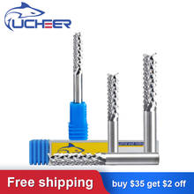 UCHEER 1pcs  8/10/12mm Carbide Tungsten PCB Corn teeth Cutter milling bits end mill CNC router bits for Engraving machine 2024 - buy cheap