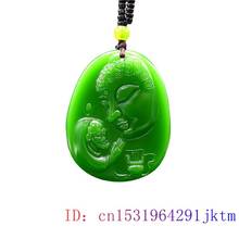 Green Jade Buddha Pendant Women Men Gemstone Natural Amulet Carved Chinese Gifts Charm Jewelry Fashion Jadeite Necklace 2024 - buy cheap