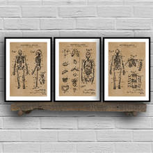 Pósteres e impresiones Vintage de patente de anatomía, regalos médicos, impresión en lienzo artística, imágenes de pared, decoración de oficina y clínica 2024 - compra barato