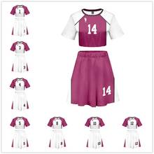 Haikyuu Cosplay Ushijima Wakatoshi Costume Uniform Girls Jersey Sports Wear Suit Two Piece Shirt+Skirt 2024 - buy cheap