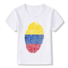 Camiseta con estampado de Colombia para niños, Tops de verano para niñas y niños, camiseta informal, ropa de bebé, ooo595 2024 - compra barato
