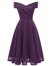Летнее платье с открытыми плечами, сексуальное кружевное платье без рукавов; Вечернее платье, элегантное, Vestidos длинное фиолетовое платье размера плюс в винтажном стиле; Женская одежда 2024 - купить недорого
