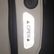 Pegatinas reflectantes de advertencia para Opel Astra, VAUXHALL, MOKKA, Zafira, Insignia, Vectra y Antara, Juego de 4 unidades 2024 - compra barato