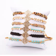 Fashion Small Stone Bracelet Zinc Alloy Charm Braided Handmade Macrame Beaded Friendship Bracelet Women Men Jewelry Gift 2024 - buy cheap