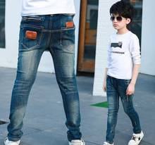 Pantalones vaqueros de cintura media rasgados para bebé, jeans ajustados con agujeros de color sólido, diseño de cremallera, novedad 2024 - compra barato