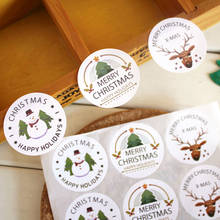 90pcs Merry Christmas Seal Stickers Snowman Labels DIY Xmas Gift Box Stickers 2024 - buy cheap