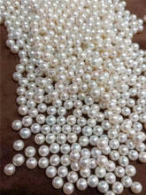 Perlas naturales cultivadas de agua dulce, cuentas sueltas AAA impecable, 9-10MM, medio agujero, venta al por mayor, 2 uds. 2024 - compra barato