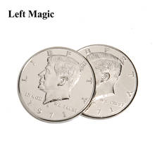 1 шт., волшебная монета с двойным лицом, половина доллара, голова с двух сторон, реквизит для волшебника, монета, волшебные трюки, забавные Волшебные монеты, игрушки 2024 - купить недорого