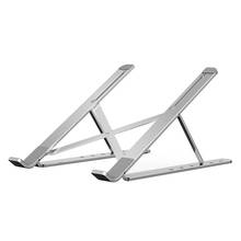 ALLOYSEED Portable Aluminum Alloy Laptop Lifting Stand Bracket Foldable Height Adjustable Tablet Notebook PC Riser Support 2024 - buy cheap