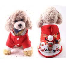 1pc Christmas Pet Dog Hoodie Clothes Costume Cosplay Winter Autumn Warm Dog Cat Coat Jackets  Christmas Dog Clothes 2024 - buy cheap