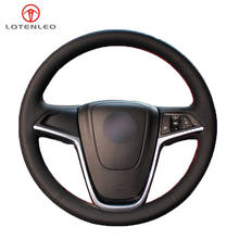 LQTENLEO Black PU Artificial Leather Steering Wheel Cover for Opel Astra (J) Ampera 2010-2015 Meriva (B) Zafira Tourer 2011-2016 2024 - buy cheap
