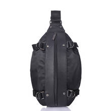 New Casual Chest Bags Waterproof Nylon Zipper Messenger Bags Multifunction Shoulder Bags Black Large Capacity Chest Bags (120) 2024 - buy cheap