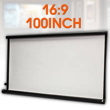 16:9 100 inch Projector HD screen Canvas Front Home Theatre Projection screen Movie  Projector Screen high Brightness foldable 2024 - buy cheap